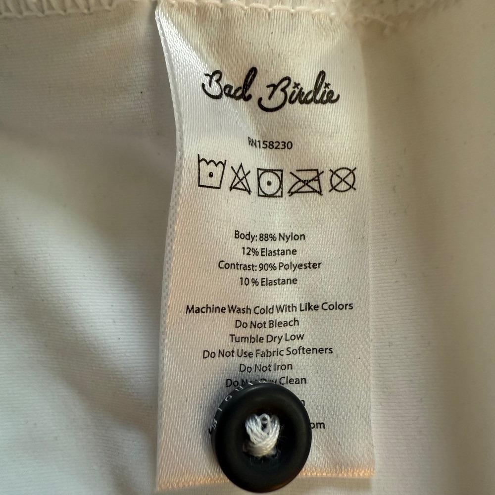 Bad Birdie Mens Cooling Polo Brilliant White Bad Elements BBMP023-432 XL NWT - Picture 8 of 12